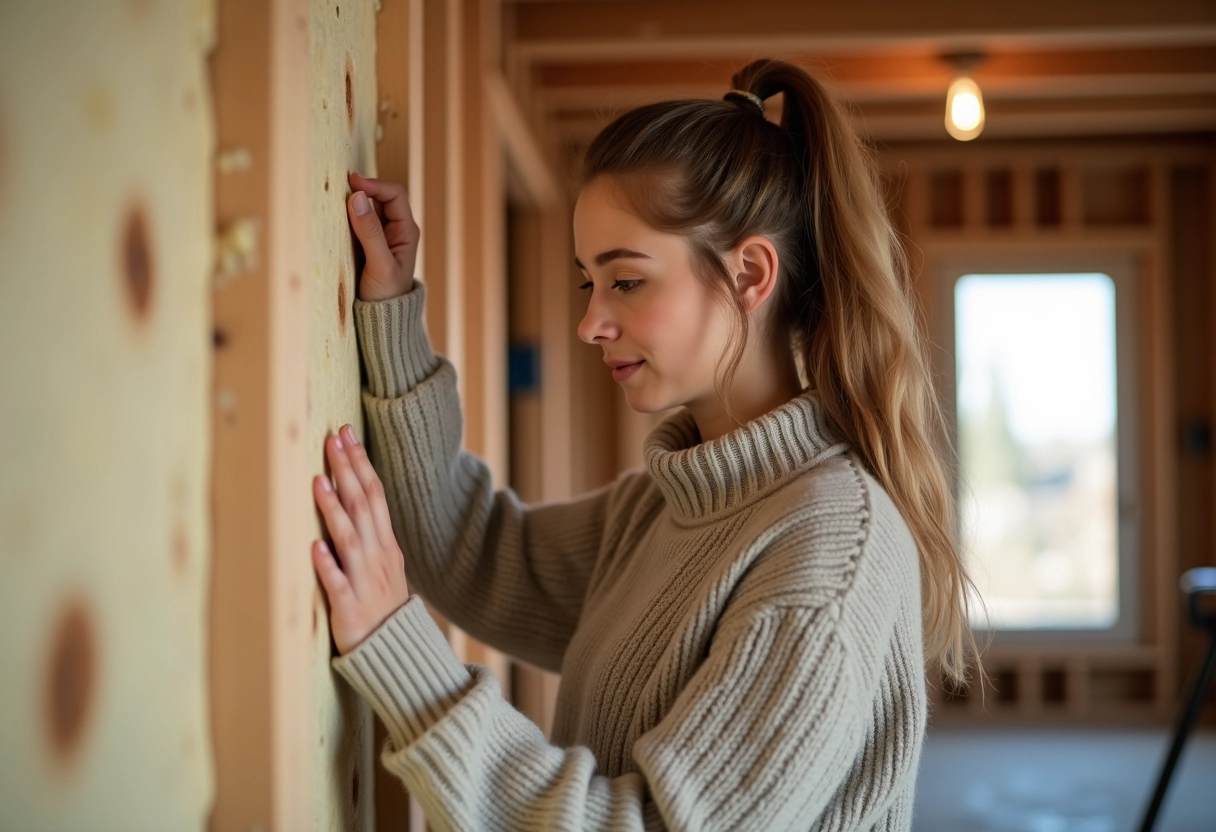 Jeune femme vérifie l
