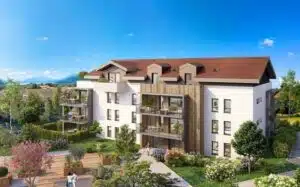 Résidence avec terrasses et balcons