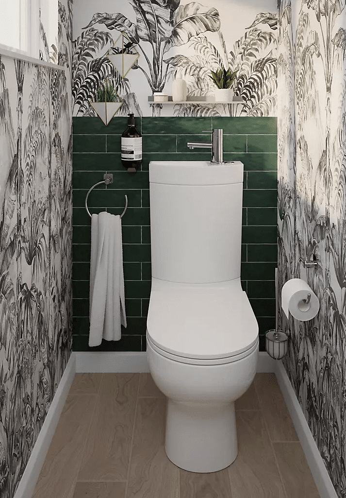 toilettes colorés papier peint